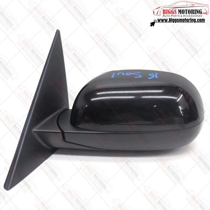 2014-2019 Kia Soul Driver Left Side Power Door Mirror  Black