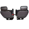 2007 - 2014 ESCALADE TAHOE YUKON EBONY LEATHER SEATS (PAIR) OEM SWB  2nd row