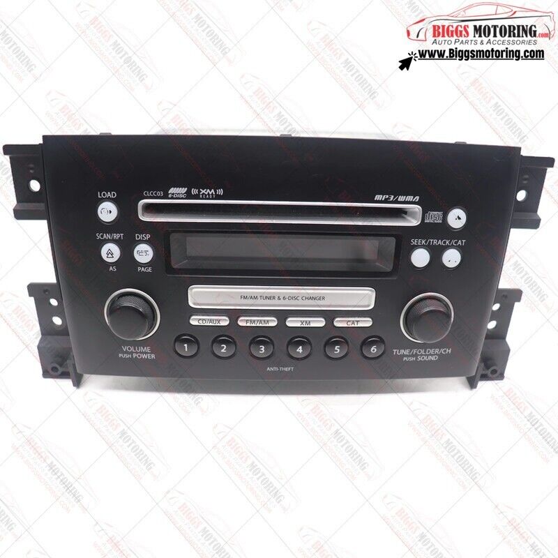 2006-2008 Suzuki Vitara Radio Stereo 6 Disc Changer Cd Player 39101-65JMO