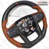 Custom Forged Matte Carbon Flat Bottom Steering Wheel Fits 19-24 GM Truck