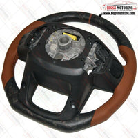 Custom Forged Matte Carbon Flat Bottom Steering Wheel Fits 19-24 GM Truck