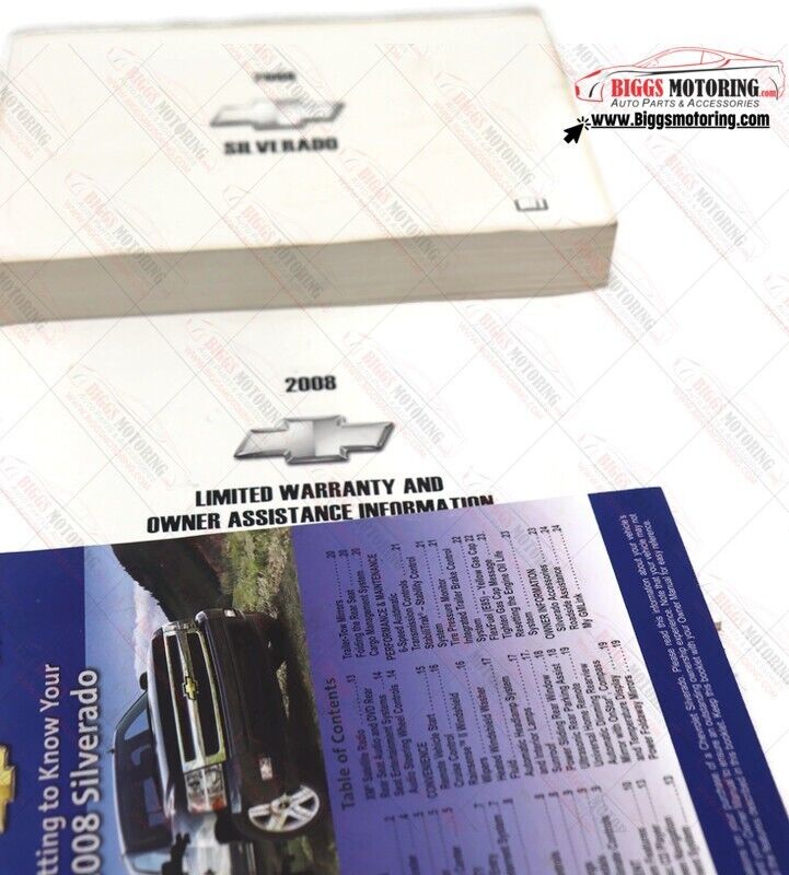 2009 Chevy Silverado Owners Manual Hand Book