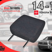 2014-2018  Toyota Tundra Rear  Passenger Left/Right Headrest  Black Cloth