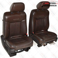 2009- 2014 Factory Oem Ford F150 Platinum Left & Right Front Seat Brown