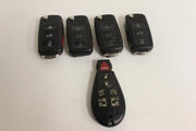 LOT OF 5 VOLKSWAGEN KEY FOB REMOTES SMART KEYS FLIP KEY