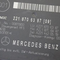 2007-2012 Mercedes Benz W221 S550 S65 Remote Trunk Release Control Module
