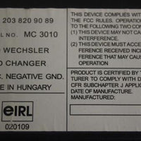 2003-2006  Mercedes Benz R230 Sl500 Sl600 Trunk 6 Disc Changer - BIGGSMOTORING.COM