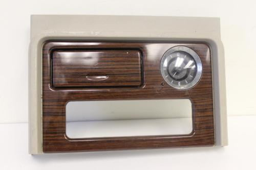 2003-2006 Cadillac Escalade Center Console Woodgrain Upper Trim Bezel W/ Clock - BIGGSMOTORING.COM