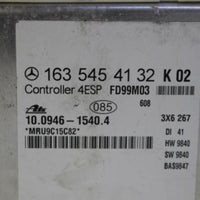 1998-2001 Mercedes Benz Ml320 W163 4esp Ecu Control Module Unit - BIGGSMOTORING.COM
