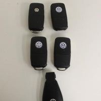 LOT OF 5 VOLKSWAGEN KEY FOB REMOTES SMART KEYS FLIP KEY