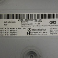 2011 MERCEDES BENZ W212 E550 HARMAN BECKER MEDIA INTERFACE CONTROL A2048708026