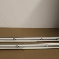 2007-2013 Gm Door Sill Plates Brushed Stainless Steel Front W/ Logo