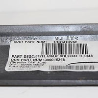 2009-2010 Dodge Journey Dash Radio Bezel Climate Control P55111892 Af