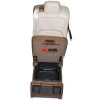 19-23 Dodge Ram 1500 Center Console Jump Seat Storage & Cupholder BROWN / TAN - BIGGSMOTORING.COM