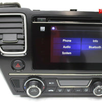 2014-2015 Honda Civic Radio Stereo Cd Player Touch Screen 39100-TT1-A51-M1