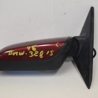 1994-1999 BMW 328I DRIVER  LEFT SIDE DOOR MIRROR RED - BIGGSMOTORING.COM