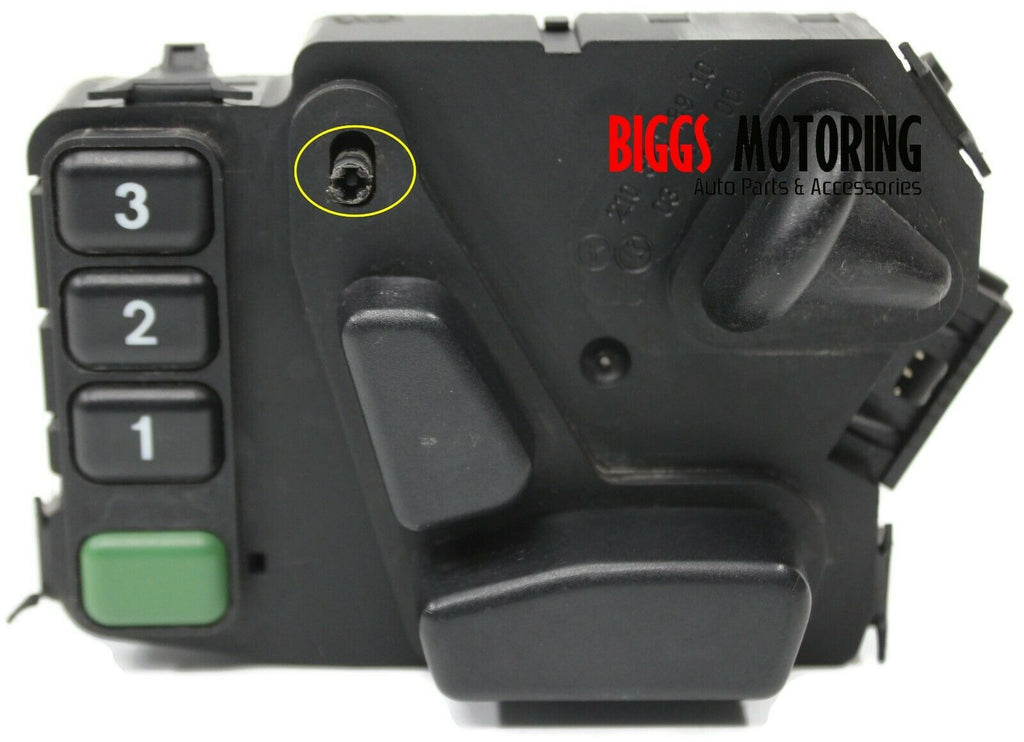 1998-2003 Mercedes Benz E320 Driver Side Seat Control Switch 210 820 89 10 - BIGGSMOTORING.COM