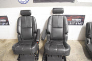 2007 - 2014  Tahoe Yukon Escalade Ebony/Black Leather 2Nd Row Seats Swb