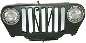 1997-2006 Jeep Wrangler TJ Front Bumper Grille W/ Head Light - BIGGSMOTORING.COM