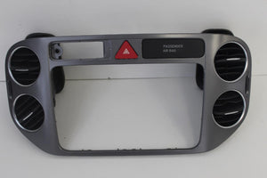 2011-2012 Volkswagen Tiguan Radio Dash Bezel Air Bag W/ Vents & Hazard Switch