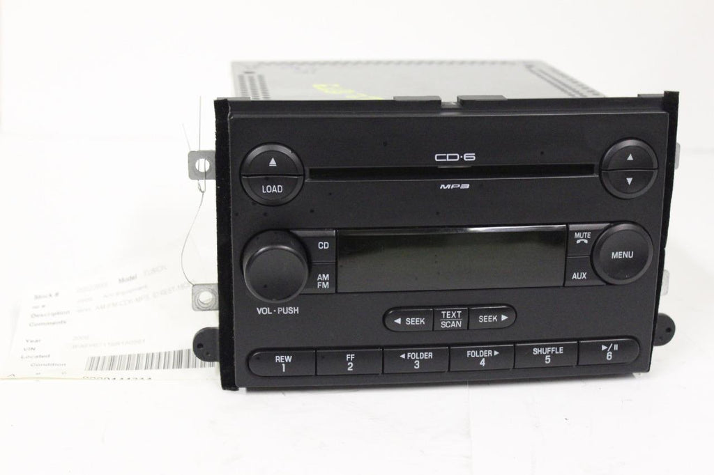 2006-2009 FORD FUSION RADIO STEREO  6 DISC CHANGER MP3 CD PLAYER 6E5T-18C815-AL - BIGGSMOTORING.COM