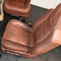 99-2010 FORD SD F250 F350 KING RANCH FRONT & rear LEATHER BUCKETS SEAT console