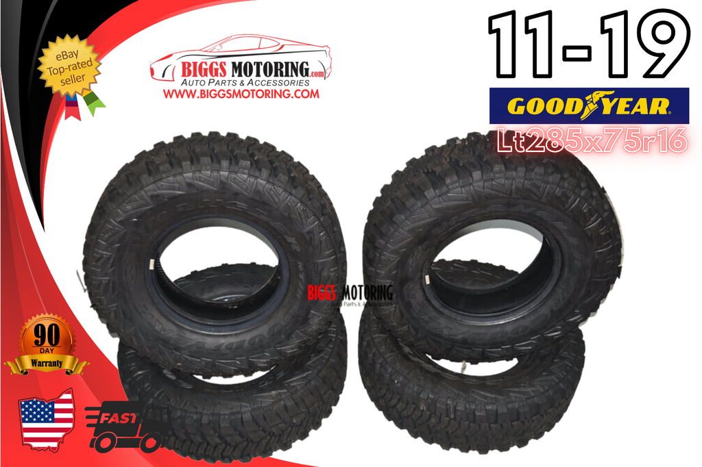 4 New Goodyear Wrangler Mt/r With Kevlar  - Lt285x75r16 Tires 2857516 285 75 16