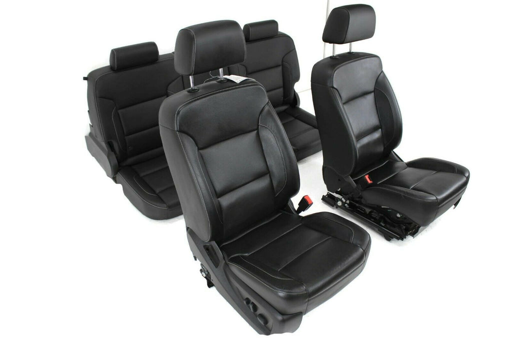 14-19 Chevy Silverado Sierra Seats Seat Leather power heat & cool memory black - BIGGSMOTORING.COM