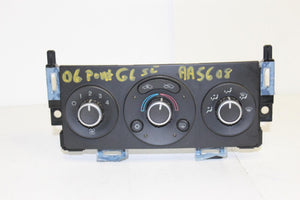 2005-2009 PONTIAC G6 A/C HEATER TEMPERATURE CLIMATE CONTROL UNIT 52411167 - BIGGSMOTORING.COM