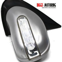 2002-2005 Mercedes Benz ML500 W163 Driver Left Side Door Mirror Silver - BIGGSMOTORING.COM