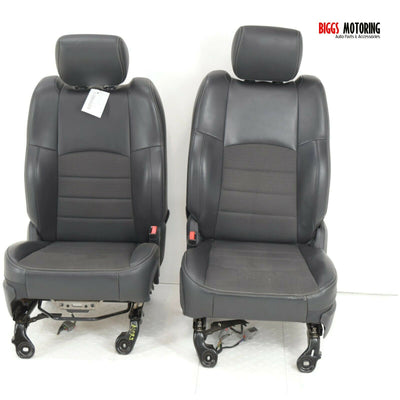 2010-2014 Dodge Ram Front Driver & Passenger Side Cloth Seats Gray