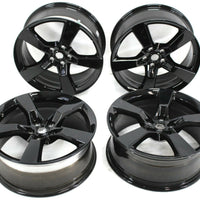 2010-2015 Chevy Camero SS Black 5 Spoke Wheel Rim Set Of 4 Aluminum 20x8