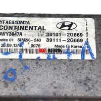 2011-2014 Hyundai Sonata ECU Engine Computer Control Module 39101-2G669