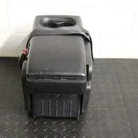 04-08 Ford F 150 Black  Leather Console Jump Seat F150 Lariat 2007 4 Cup Holders - BIGGSMOTORING.COM