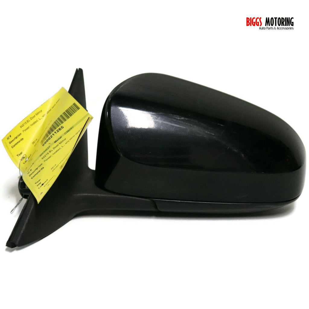 2012-2014 Toyota Camry Driver Left Side Power Door Mirror Black 33537