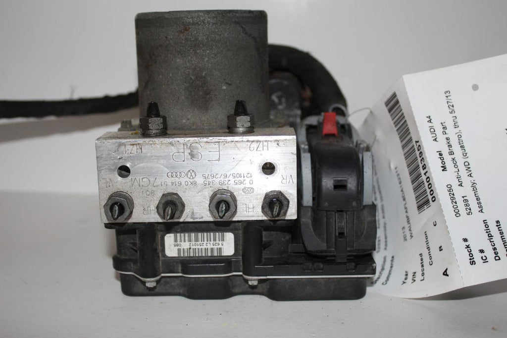 2012-2014 AUDI A4  ANTI LOCK ABS BRAKE PUMP MODULE 8K0 907 379 CK