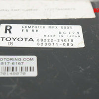 2002-2006 Lexus SC430  Multiplex FR RH Door Network Computer Module 89222-24010 - BIGGSMOTORING.COM