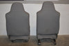 1999-2010 Ford F250 F350 Front Jump Seats Grey Cloth 05  - BIGGSMOTORING.COM