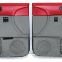 2005-2010 VW Beetle Front Passenger & Driver Side Door Panels Red & Gray - BIGGSMOTORING.COM