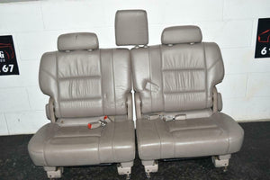 2001-2007 Toyota Sequoia Rear Passenger & Driver 3Rd Row Seats Grey - BIGGSMOTORING.COM