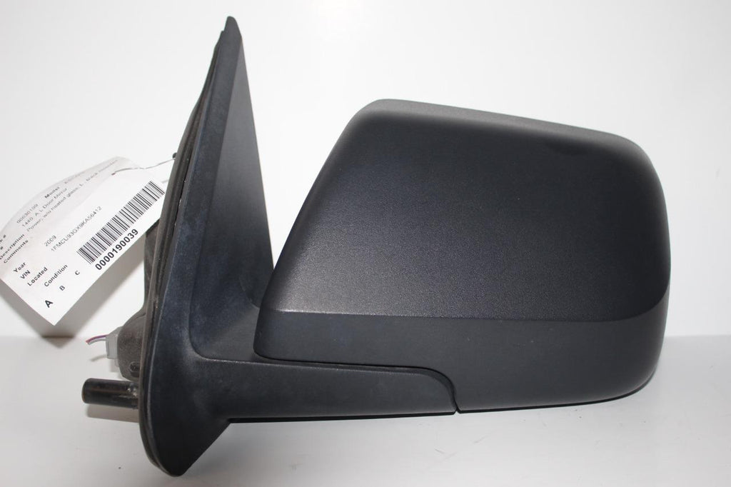 2008-2012 FORD ESCAPE DRIVER  LEFT SIDE POWER DOOR MIRROR BLACK 27507