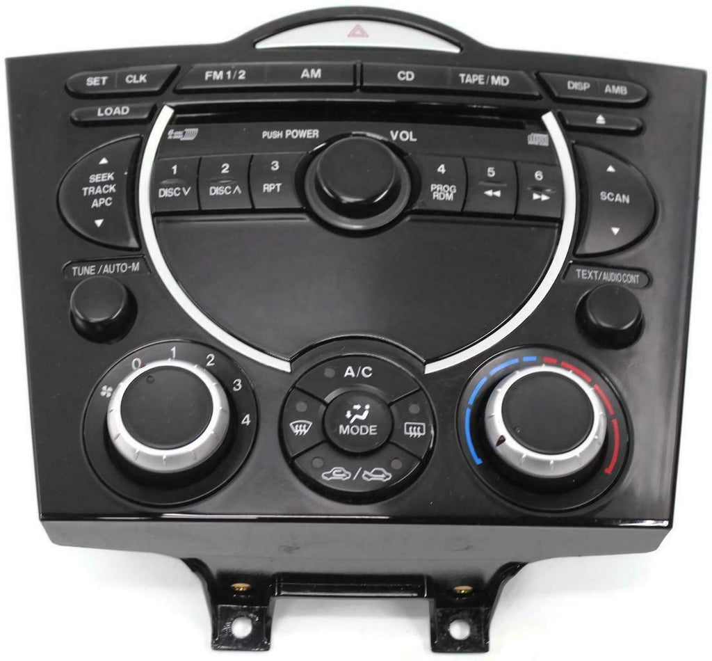 2004-2008 MAZDA RX8 RADIO CD PLAYER CLIMATE CONTROL FE01-66-DSXA - BIGGSMOTORING.COM