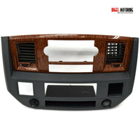 2006-2009 Dodge Ram Center Dash Radio Bezel 5KE76TRMAC - BIGGSMOTORING.COM