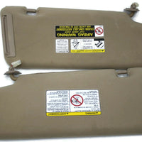 2003-2007 Nissan Murano Driver & Passenger t Side Sun Visor Tan - BIGGSMOTORING.COM