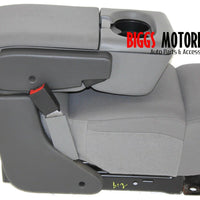 2004-2008  Ford F150 Center Console Jump Seat W/ Storage & Cup Holder Gray