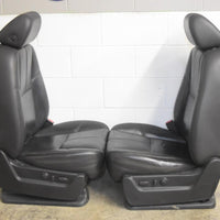 2007 - 2014  Tahoe Yukon Escalade Ebony/Black Leather 2Nd Row Seats Swb