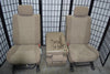 2007-2013 Toyota Tundra 40/20/40 Front Seats W/ Airbag Manual Tan Cloth Jumpseat