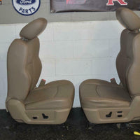 09-15 Dodge Ram Power Tan Leather Heat Air Cooled Driver Seat Complete W/ Track - BIGGSMOTORING.COM