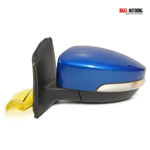 2012-2014 Ford Focus Driver Left Side Power Door Mirror Blue 37293