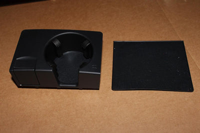 2007 Audi A6 3.2L C6 Under arm rest Cup Holder BLACK MINT CLEAN